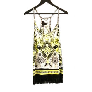 I-N-C INTERNATIONAL CONCEPTS  TANK Top Summer Shirt Fringe
